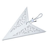 Clayre & Eef | Kerstdecoratie Ster Wit 45x15x45 cm | 6PA0511M