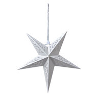 Clayre & Eef | Kerstdecoratie Ster Wit 30x10x30 cm | 6PA0511S