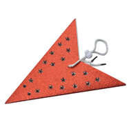 Clayre & Eef | Kerstdecoratie Ster Rood 30x10x30 cm | 6PA0512SR