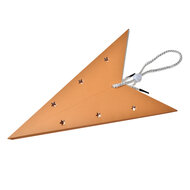Clayre & Eef | Kerstdecoratie Ster Geel 60x22x60 cm | 6PA0513L