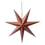 Clayre & Eef | Kerstdecoratie Ster Bruin 45x15x45 cm | 6PA0514M