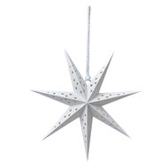 Clayre & Eef | Kerstdecoratie Ster Wit 30x8x30 cm | 6PA0515S