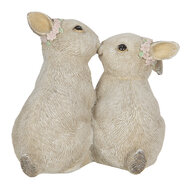 Clayre & Eef | Decoratie Beeld Konijn Beige 10x6x10 cm | 6PR2341