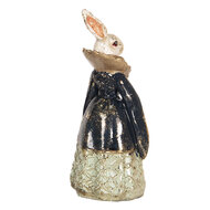 Clayre & Eef | Decoratie Beeld Konijn Meerkleurig 5x4x11 cm | 6PR2525