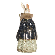 Clayre & Eef | Decoratie Beeld Konijn Meerkleurig 5x4x11 cm | 6PR2525