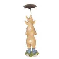 Clayre & Eef | Decoratie Beeld Konijn Bruin 8x7x25 cm | 6PR2599