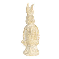 Clayre & Eef | Decoratie Beeld Konijn Wit 4x4x11 cm | 6PR3078W