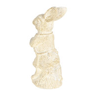 Clayre & Eef | Decoratie Beeld Konijn Wit 4x4x11 cm | 6PR3079W