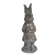 Clayre & Eef | Decoratie Beeld Konijn Bruin 4x4x11 cm | 6PR3090CH