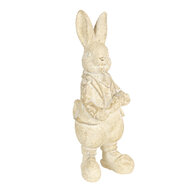 Clayre & Eef | Decoratie Beeld Konijn Wit 6x6x13 cm | 6PR3096W