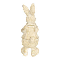 Clayre & Eef | Decoratie Beeld Konijn Wit 6x6x13 cm | 6PR3096W
