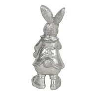 Clayre & Eef | Decoratie Beeld Konijn Zilverkleurig 6x6x13 cm | 6PR3097ZI