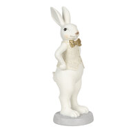 Clayre & Eef | Decoratie Beeld Konijn Wit 9x8x20 cm | 6PR3174