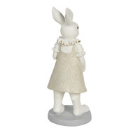 Clayre & Eef | Decoratie Beeld Konijn Meerkleurig 9x8x20 cm | 6PR3175