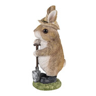 Clayre & Eef | Decoratie Beeld Konijn Bruin 9x8x22 cm | 6PR3373