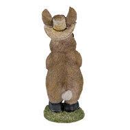 Clayre & Eef | Decoratie Beeld Konijn Bruin 9x8x22 cm | 6PR3373