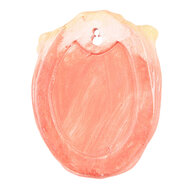 Clayre & Eef | Bloempot hangend Binnen Oranje 12x8x15 cm | 6PR3623