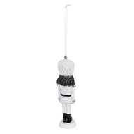 Clayre & Eef | Decoratie Hanger Notenkraker Wit 4x3x13 cm | 6PR3679