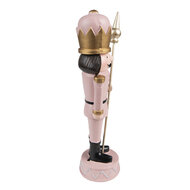 Clayre & Eef | Kerstdecoratie Notenkraker Roze 5x5x17 cm | 6PR3689