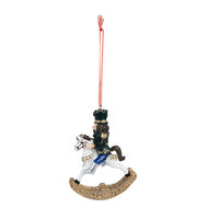 Clayre & Eef | Decoratie Hanger Notenkraker Groen 7x2x10 cm | 6PR3717