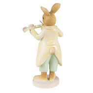 Clayre & Eef | Decoratie beeld Konijn Geel Groen 8x5x16 cm | 6PR3850