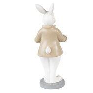 Clayre & Eef | Decoratie Beeld Konijn Beige Bruin 6x6x15 cm | 6PR3867