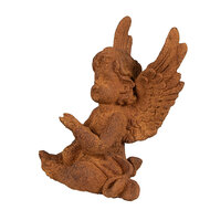 Clayre & Eef | Decoratie engel Bruin 9x8x12 cm | 6PR4070