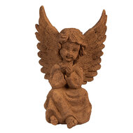 Clayre & Eef | Decoratie engel Bruin 11x9x15 cm | 6PR4074