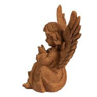 Clayre & Eef | Decoratie engel Bruin 11x9x15 cm | 6PR4074