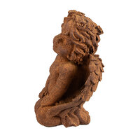Clayre & Eef | Decoratie engel Bruin 9x7x11 cm | 6PR4076