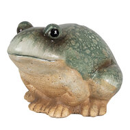 Clayre &amp; Eef   | Decoratie Kikker Groen 13x12x9 cm | 6PR4124
