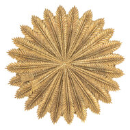 Clayre & Eef | Decoratie schaal Goudkleurig ø 20x2 cm | 6PR4775
