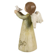 Clayre & Eef | Kerstdecoratie Beeld Engel Groen 7x6x12 cm | 6PR4981