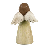 Clayre & Eef | Kerstdecoratie Beeld Engel Groen 7x6x12 cm | 6PR4981