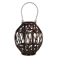 Clayre & Eef | Windlicht Bruin ø 26x30 cm | 6RO0491