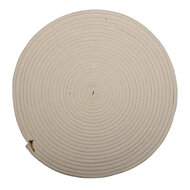 Clayre & Eef | Placemat Riet Wit, Geel ø 51x1 cm | 6RO0530