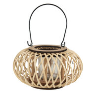 Clayre & Eef | Windlicht Beige ø 23x12 cm | 6RO0583