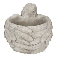 Clayre & Eef | Bloempot Binnen Grijs 19x17x14 cm | 6TE0282M
