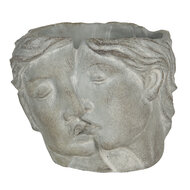 Clayre & Eef | Bloempot Binnen Grijs 16x14x13 cm | 6TE0319S