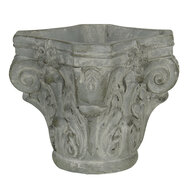 Clayre & Eef | Bloempot Binnen Grijs, Groen 17x17x16 cm | 6TE0333