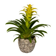 Clayre & Eef | Bloempot Binnen Grijs ø 16x15 cm | 6TE0359L