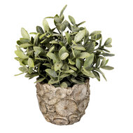 Clayre & Eef | Bloempot Binnen Grijs ø 11x10 cm | 6TE0359S