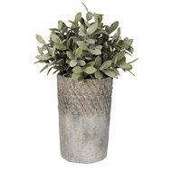 Clayre & Eef | Bloempot Binnen Grijs ø 12x19 cm | 6TE0365S
