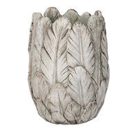 Clayre & Eef | Bloempot Binnen Grijs ø 15x21 cm | 6TE0367