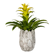 Clayre & Eef | Bloempot Binnen Grijs ø 15x21 cm | 6TE0367