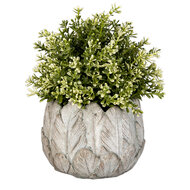 Clayre & Eef | Bloempot Binnen Grijs ø 15x13 cm | 6TE0368S