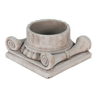 Clayre & Eef | Bloempot Binnen Grijs 21x21x11 cm | 6TE0390S