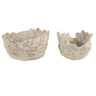 Clayre & Eef | Bloempot Binnen Grijs ø 20x13 cm | 6TE0435M