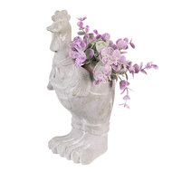 Clayre & Eef | Bloempot Haan Grijs 11x10x26 cm | 6TE0448