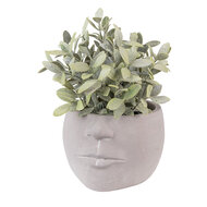 Clayre & Eef | Bloempot Grijs 17x15x10 cm | 6TE0452